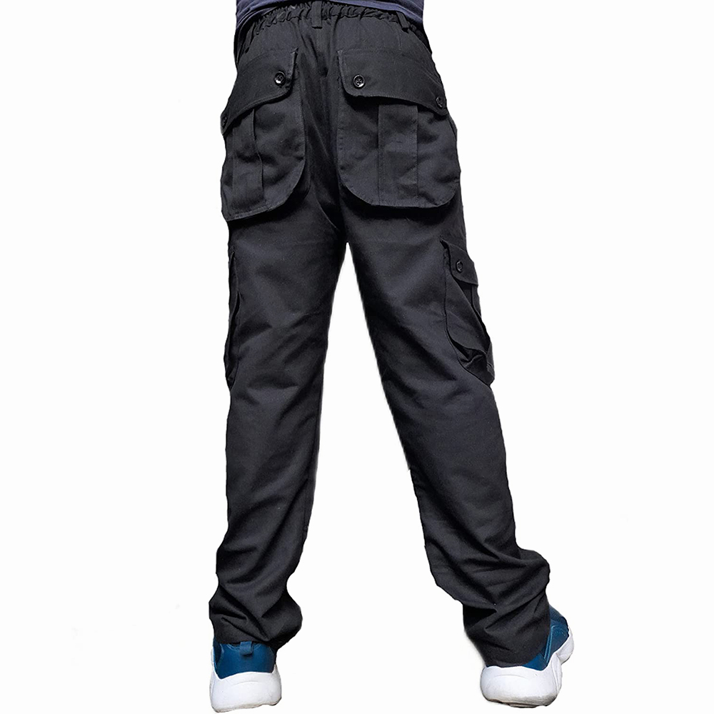 National Apparels Mens Cargo Trousers Work Wear Cargo Pans With Side Pocket Full Pants Casual Men Hiking Pants Outdoors Trousers Cargo Pants